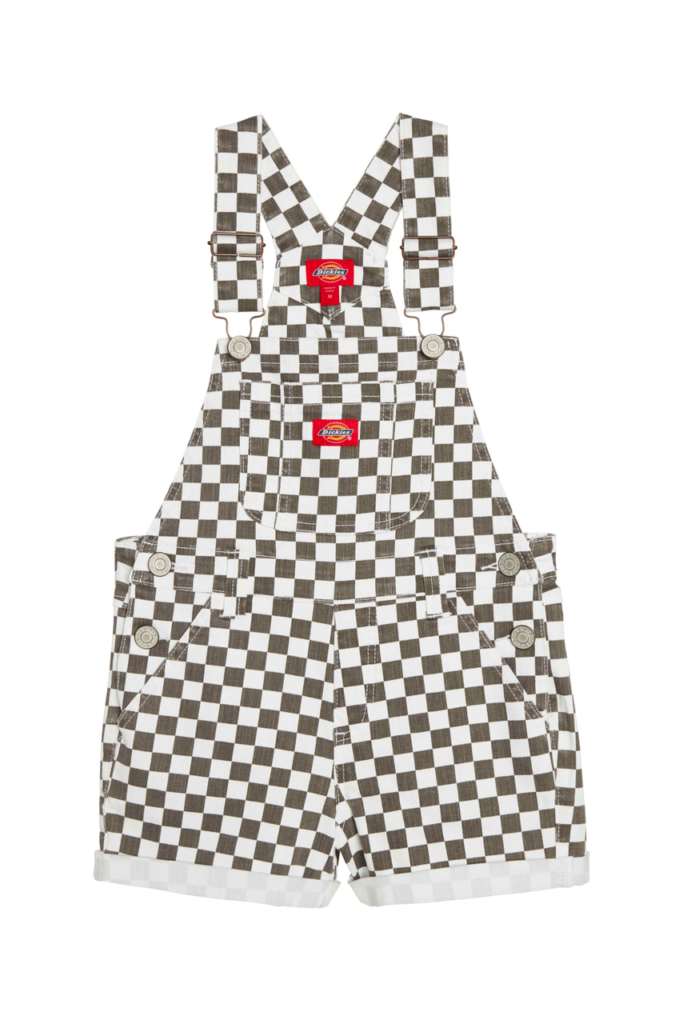 Dickies Girl Juniors' Checkered Shortalls