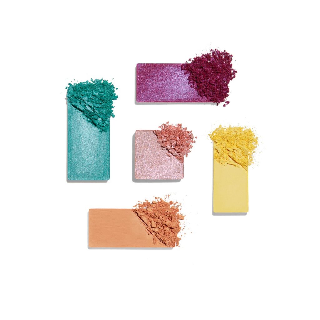 Image of 5 shades of makeup pastels