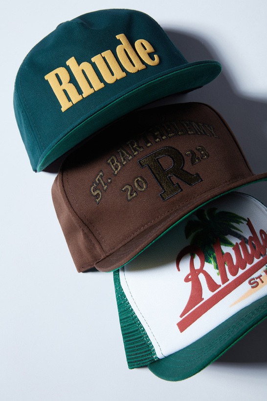 A set of 3 Rhude caps