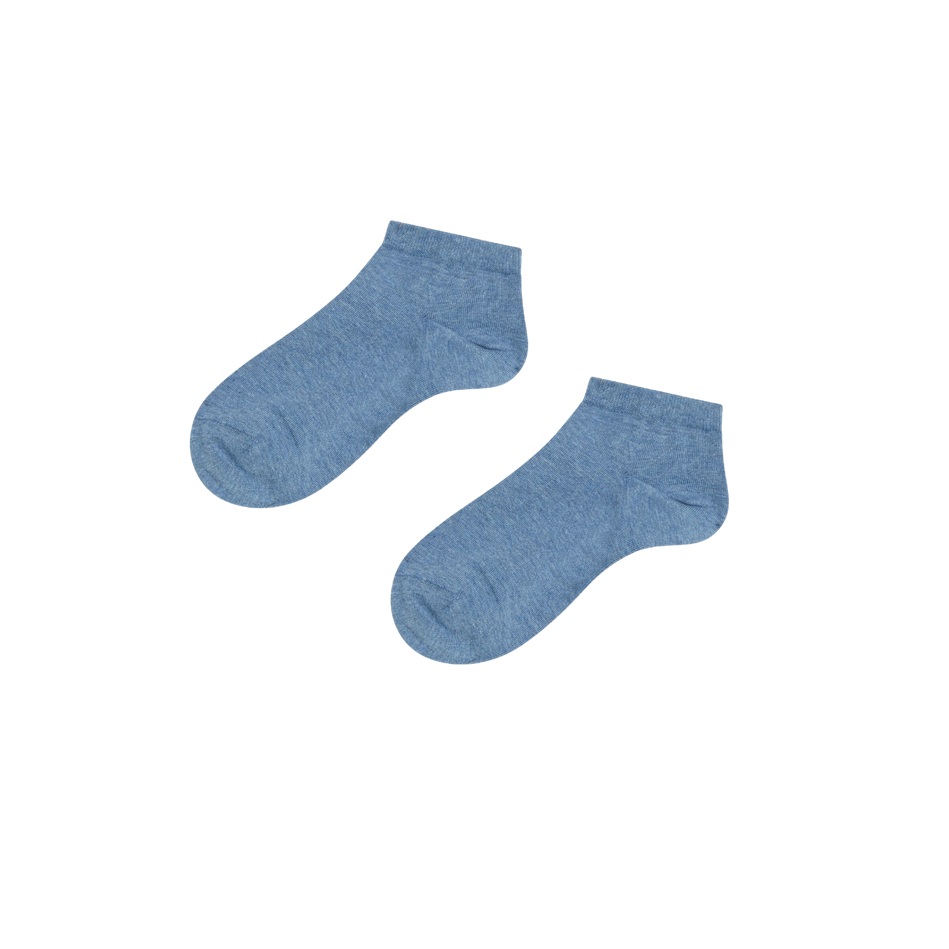 Blue socks ankle length