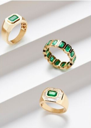 Rings with Emerald stones